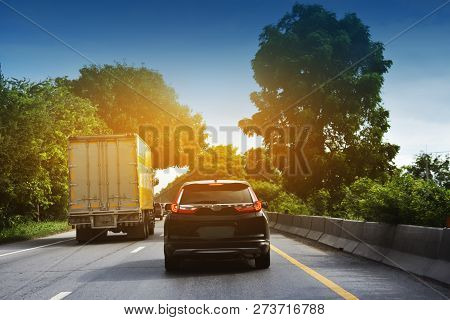 Car Driving On Road