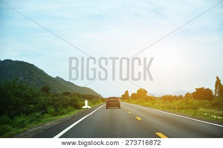 Car Driving On Road