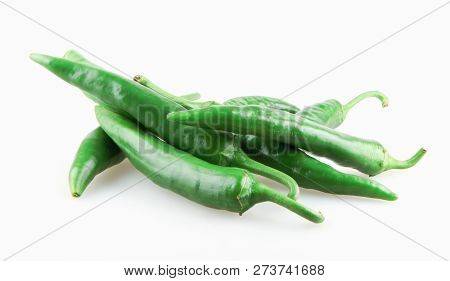 Jalapeno Peppers Isolated On White Background Stock Photos