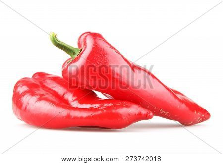 Red Pepper Isolated On White Background Stock Photos