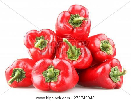 Red Pepper Isolated On White Background Stock Photos