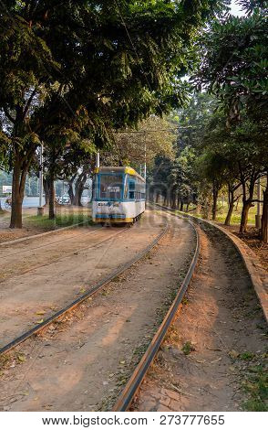 December 13,2018. Kolkata, India.trams In Kolkata Is A Tram System In The City Of Kolkata, West Beng
