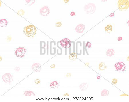 Vector Rose Gold Hand Drawn Circle  Decoration For Party Invitat