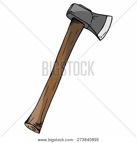 Ax Icon. Vector Illustration Ax. Hand Drawn Ax.