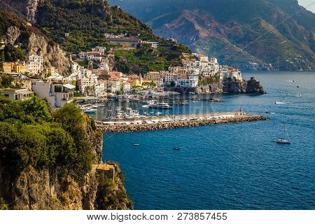 Village On Amalfi Coast - Salerno Province, Campania Region, Italy, Europe