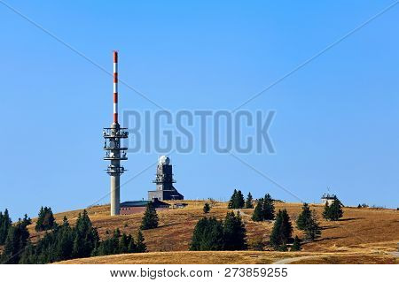 Feldberg Black Forest / Germany - 09 22 2018: Feldberg Is A Mountain Peak In The Black Forest With T