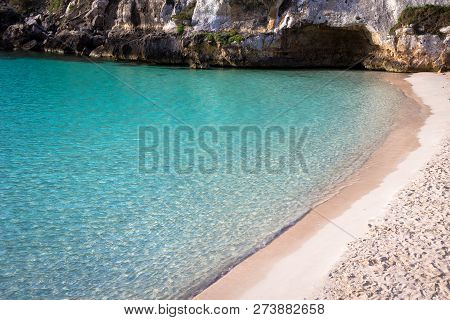 Cala En Turqueta (turqueta Beach) In Menorca, Spain