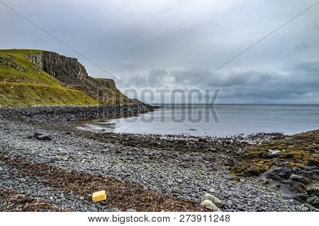 Yellow Canister At The Coastline Of North West Skye By Kilmuir - Scotland, United Kingdom