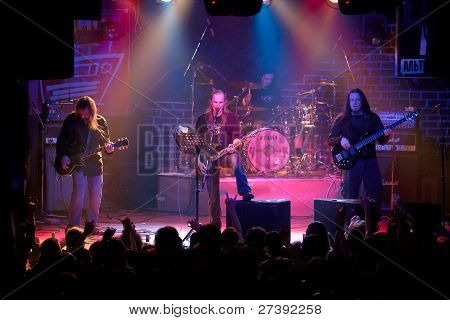 Rock band konsert i night club