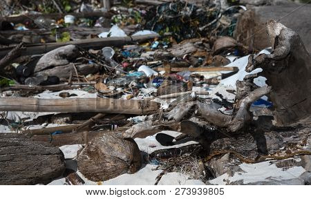 Rubbish On The Beach