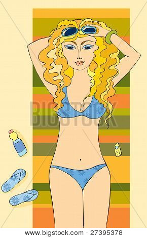MÃ¤dchen am Strand