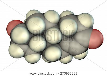 Testosterone, A Primary Sex Hormone In Men And An Anabolic Steroid, 3d Illustration. It Is Responsib