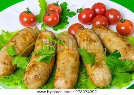 The image of fry sousage