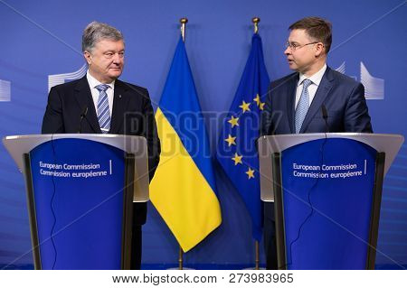Brussels, Belgium - Dec 13, 2018: European Commission Vice-president For The Euro And Social Dialogu