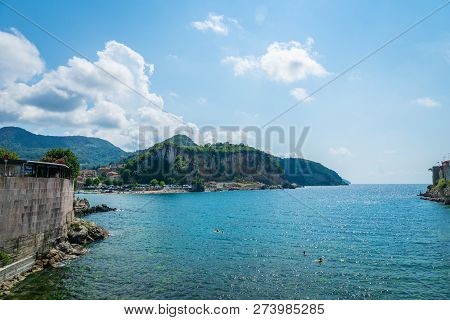 Amasra, Turkey- July 2018: Sea View Of Amasra, A Popular Seaside Resort Town In The Black Sea Region