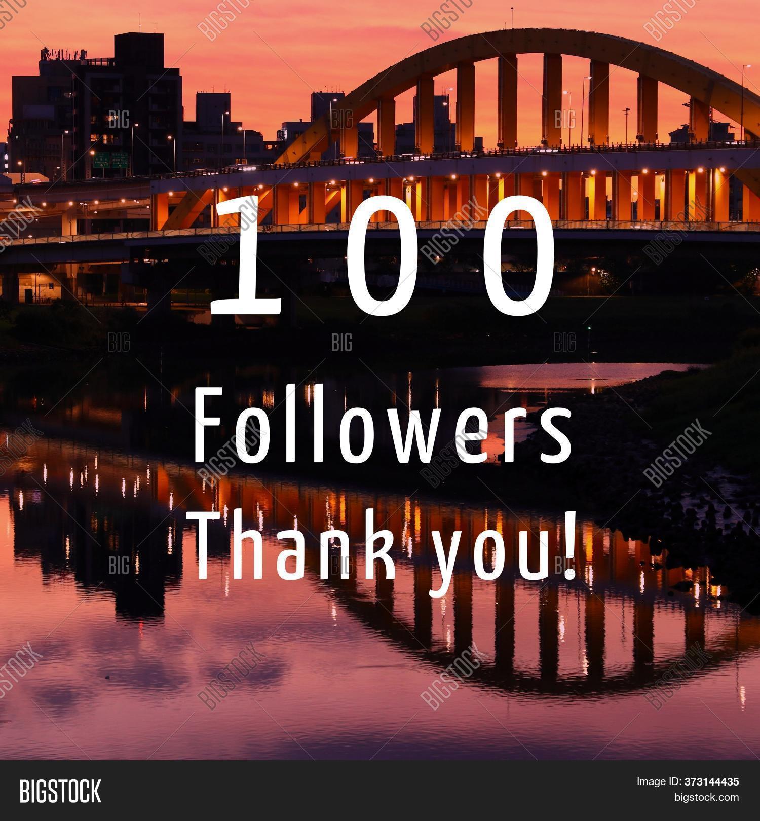 100 Followers Social Image Photo Free Trial Bigstock