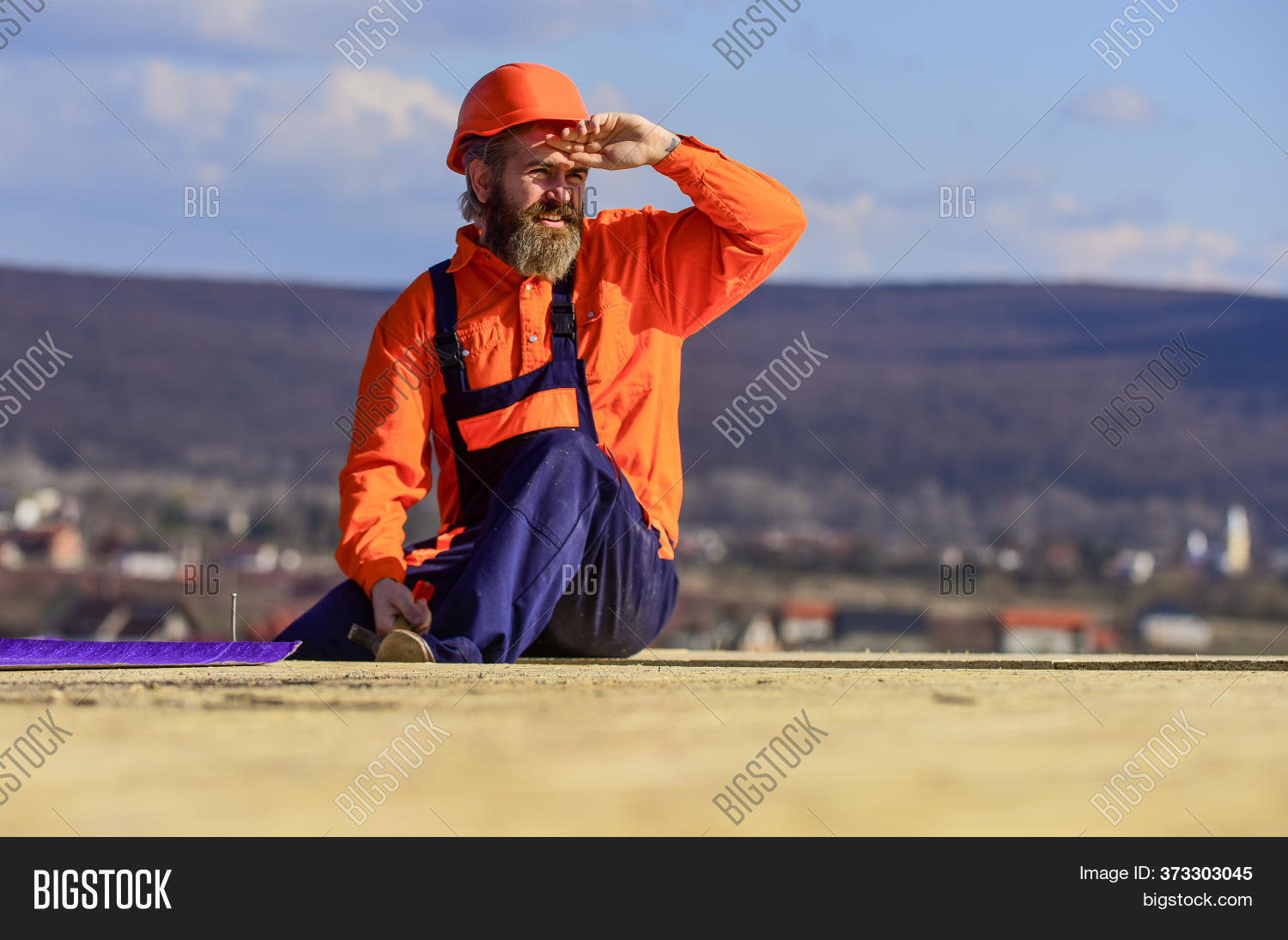 Man Roofing Surface. Image & Photo (Free Trial) Bigstock