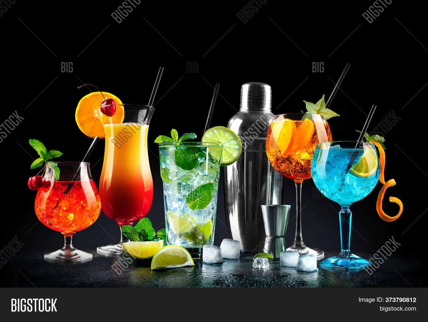 Set Various Cocktails Image & Photo (Free Trial) | Bigstock