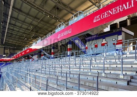 Vienna, Austria - September 2018: Generali Arena - The Official Stadium Of Fc Austria