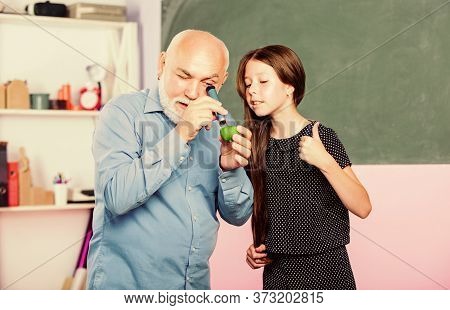 Back To School. Biology School Lesson. Pedagogue Friendly Kind. Pedagogue Career. Educative Activity