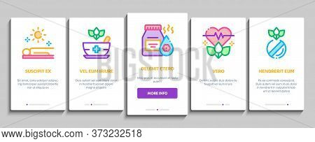 Traditional Naturopathy Medicine Onboarding Mobile App Page Screen Vector. Naturopathy Alternative T