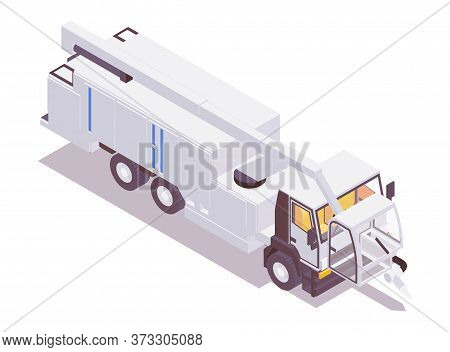 Front View Of An Isometric Aircraft Deicer.