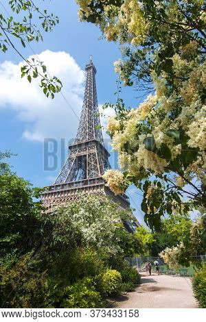 Eiffel Tower And Field Of Mars, Paris, France