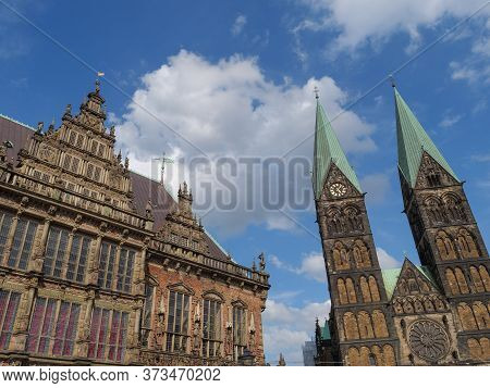the city of bremen at the river weser