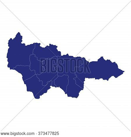 High Quality Map Of Khantia-mansia Is A Region Of Russia With Borders Of The Districts
