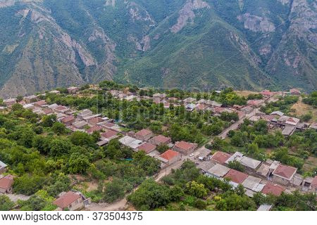 Village Halidzor Above Vorotan River Valley, Armenia.