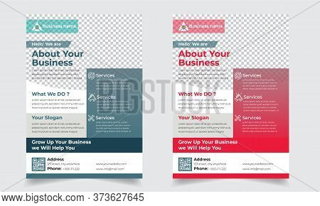 Corporate Business Solution And Investment Company Flyer Design Template Eps