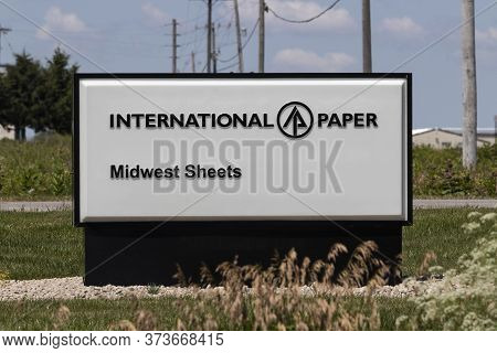 Tipton - Circa June 2020: International Paper Corrugated Sheet Feeder Plant. International Paper Is 
