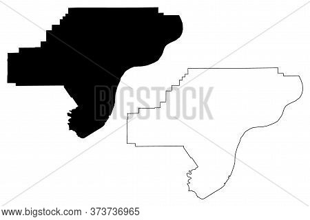 Clark County, Indiana (u.s. County, United States Of America, Usa, U.s., Us) Map Vector Illustration