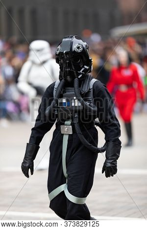 Houston, Texas, Usa - November 28, 2019: H-e-b Thanksgiving Day Parade, Members Of The 501st Legion 
