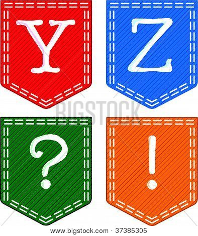 Alphabet Letters Y and Z