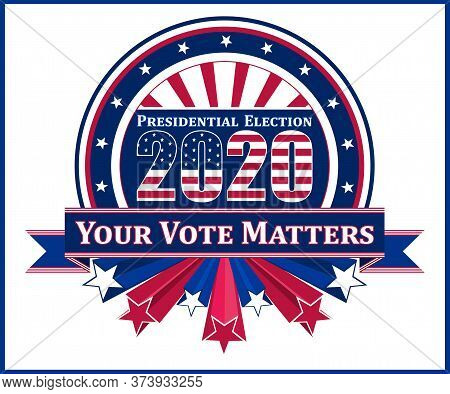 Vector Illustration Usable For The Us Presidential Election 2020.