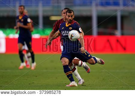 Milano (italy) 28th June 2020. Italian Serie A. Ac Milan Vs As Roma.  Henrix Hamleti Mkhitaryan Of  