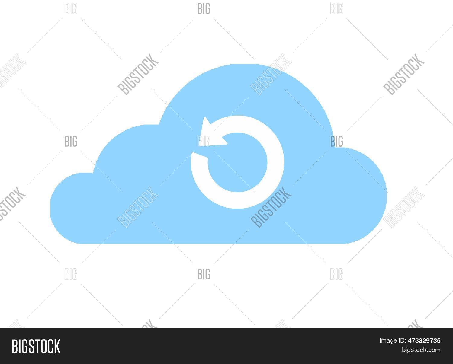 Cloud Backup Sync Icon Image & Photo (Free Trial) | Bigstock