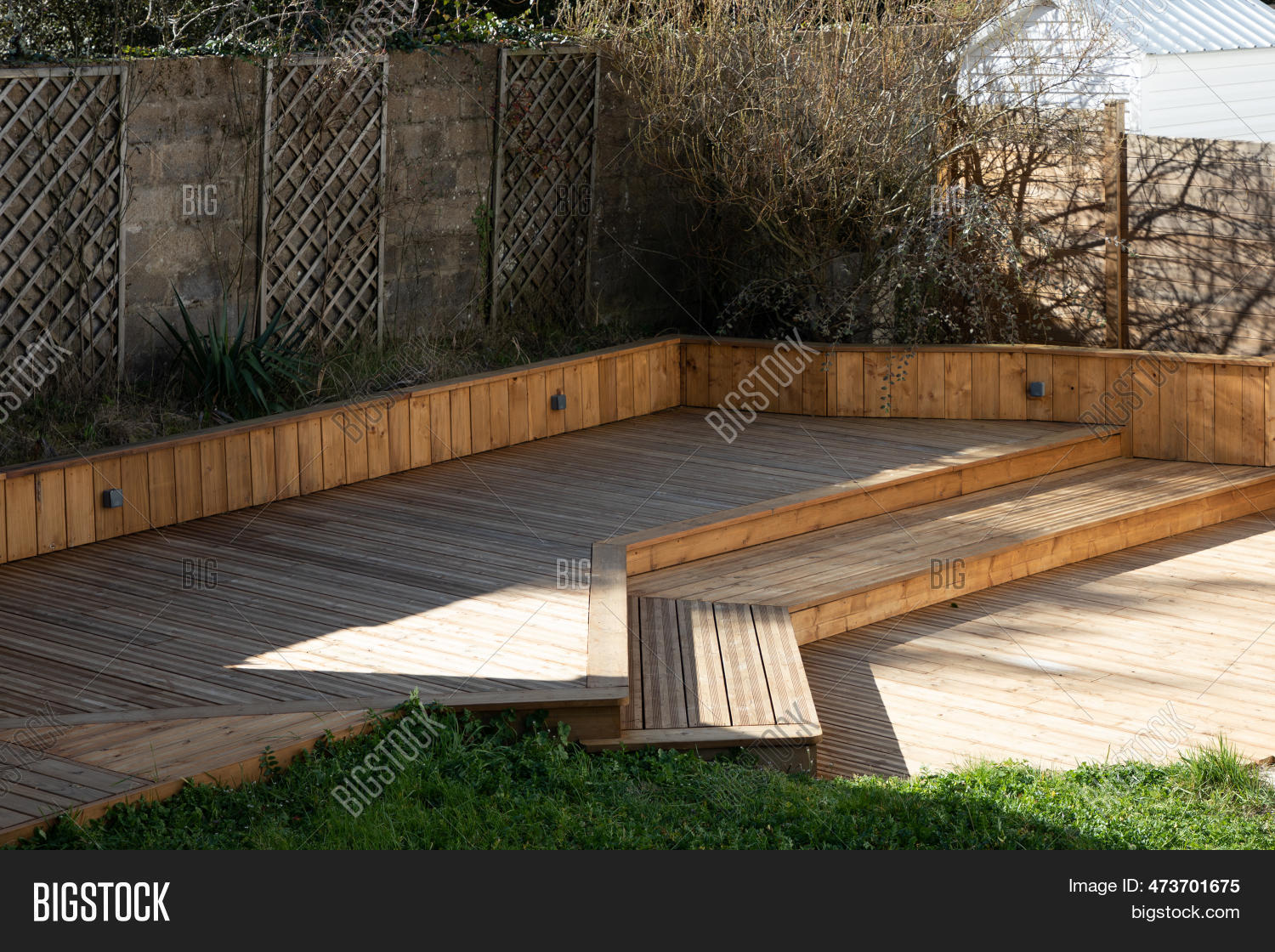 Wood Deck Modern House Image & Photo (Free Trial) Bigstock