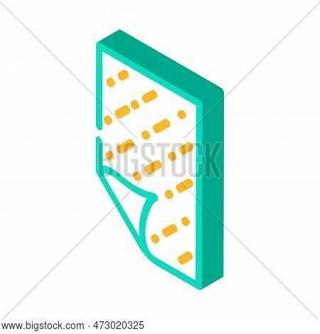 Floormat Living Room Isometric Icon Vector. Floormat Living Room Sign. Isolated Symbol Illustration