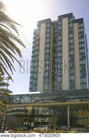 View On One Of The Most Controversial Buildings On Lanzarote: The High-rise Gran Hotel