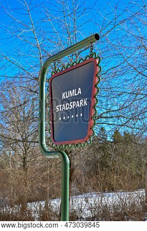 Kumla Sweden Mars 12 2023 Sign In Swedish Means Kumla Citypark