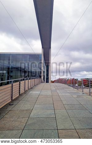 Berlin, Germany, October 2, 2022: Interesting Modern Architecture In Berlin.