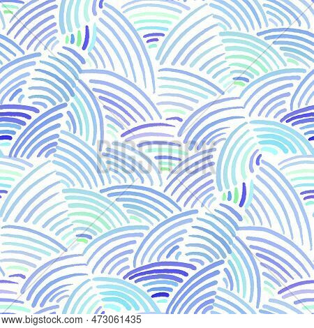 Seamless  Pattern With Doodle Style. Vector Illustration.