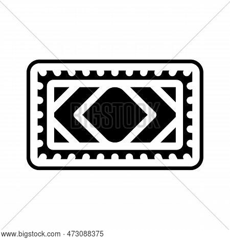 Aluminum Sheet Pan Kitchen Cookware Glyph Icon Vector. Aluminum Sheet Pan Kitchen Cookware Sign. Iso