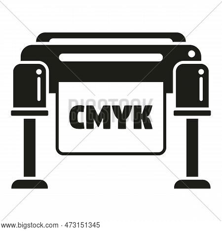 Plotter Icon Simple Vector. Digital Print. Service Screen