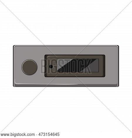 Music Digital Amplifier Cartoon. Music Digital Amplifier Sign. Isolated Symbol Vector Illustration