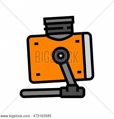 Indoor Space Heater Garage Tool Color Icon Vector. Indoor Space Heater Garage Tool Sign. Isolated Sy