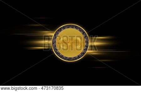 The Internet Computer Virtual Currency Logo. 3d Illustrations.