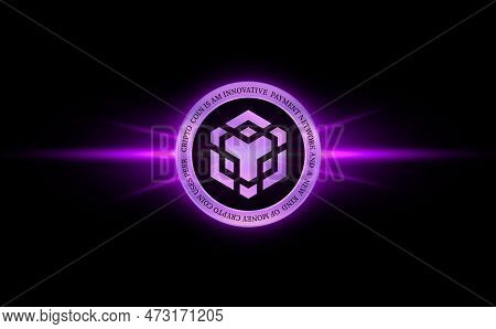 Binance-bnb Virtual Currency Images. 3d Illustrations. Bnb Coin Logo.